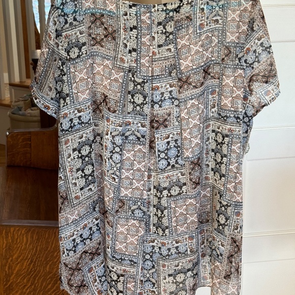 J Jill Short Sleeved Blouse-XL - Picture 3 of 4